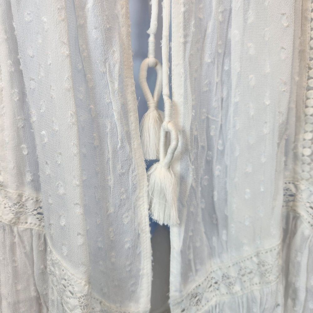 Free People Women Intimately Our Spring Fling Robe Size M Semi Sheer Dainty Sexy - Picture 3 of 11
